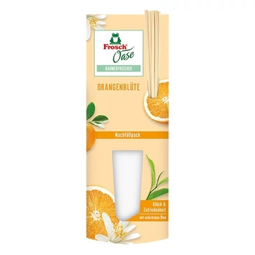 Légfrissítő utántöltő FROSCH Oase narancs pálcikás 90ml Légfrissítő utántöltő FROSCH Oase narancs pálcikás 90ml