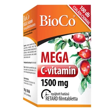 Vitamin BIOCO Mega C-vitamin 100 darab Vitamin BIOCO Mega C-vitamin 100 darab