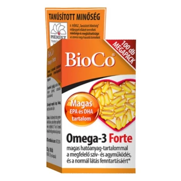 Vitamin BIOCO Omega-3 Forte Megapack 100 darab Vitamin BIOCO Omega-3 Forte Megapack 100 darab