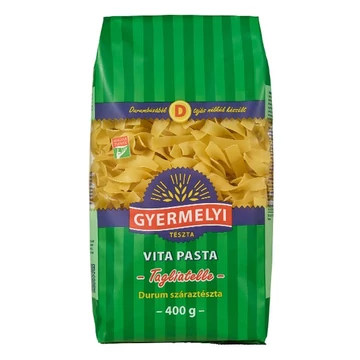 Száraztészta tagliatelle GYERMELYI Vita Pasta durum 400g Száraztészta tagliatelle GYERMELYI Vita Pasta durum 400g