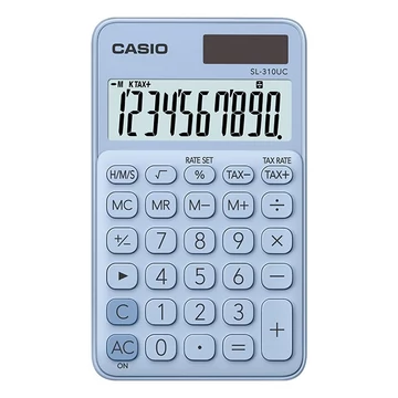 Számológép zseb CASIO SL 310 UC 10 digit világoskék Számológép zseb CASIO SL 310 UC 10 digit világoskék