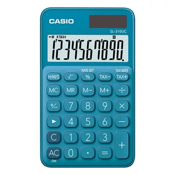 Számológép zseb CASIO SL 310 UC 10 digit kék Számológép zseb CASIO SL 310 UC 10 digit kék