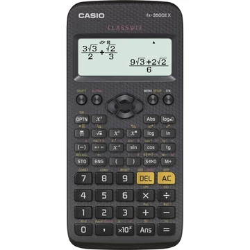 Számológép tudományos CASIO FX 350 CE X 379 funkciós 4 soros 16 digites fekete Számológép tudományos CASIO FX 350 CE X 379 funkciós 4 soros 16 digites fekete