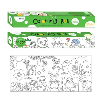 Színezhető tekercs STICK`N 31x355 cm erdei állatok Színezhető tekercs STICK`N 31x355 cm erdei állatok