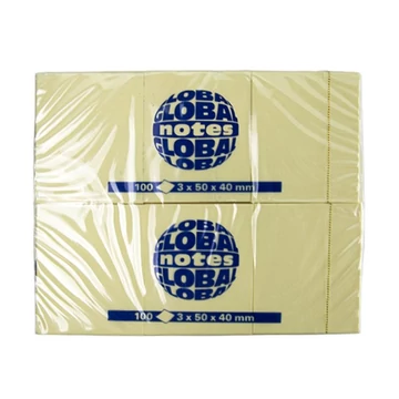 Öntapadós jegyzet GLOBAL Notes 3653-1 40x50mm 3x100 lap Öntapadós jegyzet GLOBAL Notes 3653-1 40x50mm 3x100 lap