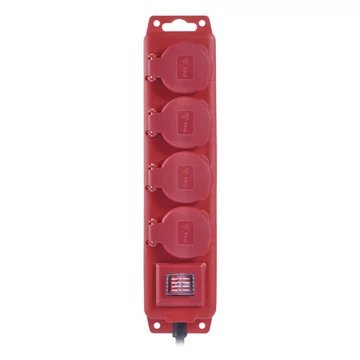 Kábel hosszabbító EMOS 4 aljzat 10m kapcsolóval IP44 Kábel hosszabbító EMOS 4 aljzat 10m kapcsolóval IP44