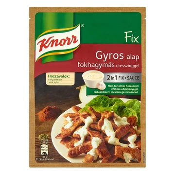 Ételalap KNORR Fix Gyros fokhagymás dresszinggel 40g Ételalap KNORR Fix Gyros fokhagymás dresszinggel 40g