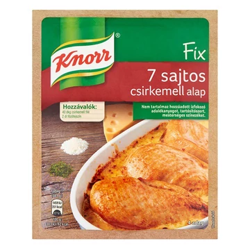 Ételalap KNORR Fix 7 sajtos csirkemell 35g Ételalap KNORR Fix 7 sajtos csirkemell 35g