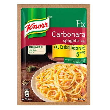 Ételalap KNORR Fix Carbonara spagetti XXL 60g Ételalap KNORR Fix Carbonara spagetti XXL 60g