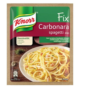 Ételalap KNORR Fix Carbonara spagetti 36g Ételalap KNORR Fix Carbonara spagetti 36g