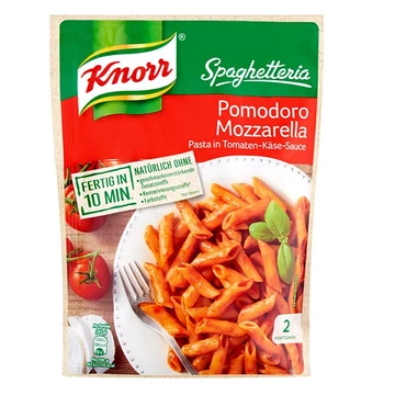 Instant KNORR Spaghetteria tészta paradicsomos-mozzarellás szószban 163g Instant KNORR Spaghetteria tészta paradicsomos-mozzarellás szószban 163g