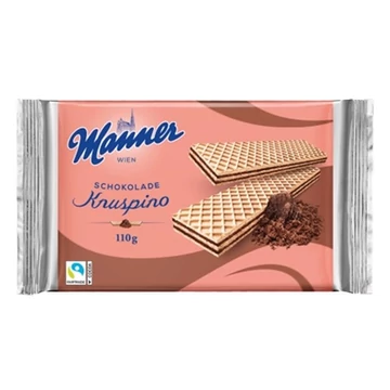 Töltött ostya MANNER Knuspino csokoládés 110g Töltött ostya MANNER Knuspino csokoládés 110g