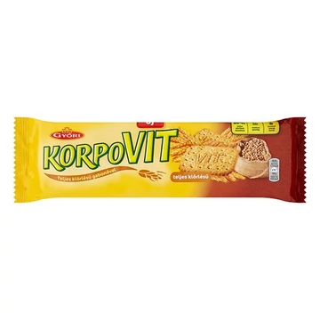 Keksz GYŐRI Korpovit teljes kiörlésű 174g Keksz GYŐRI Korpovit teljes kiörlésű 174g