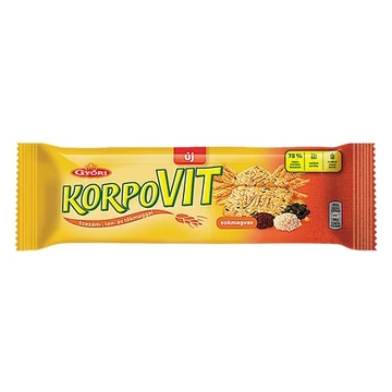 Keksz GYŐRI Korpovit sokmagvas 174g Keksz GYŐRI Korpovit sokmagvas 174g