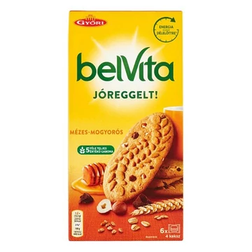 Keksz BELVITA Jó Reggelt! mézes és mogyorós multipack 300g Keksz BELVITA Jó Reggelt! mézes és mogyorós multipack 300g
