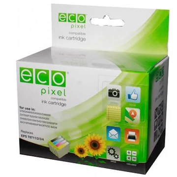 Festékpatron utángyártott ECOPIXEL CC656AE No.901XL (HP) színes 15ml Festékpatron utángyártott ECOPIXEL CC656AE No.901XL (HP) színes 15ml