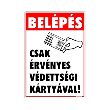 Matrica Belépés érvényes védettségi igazolvánnyal 25x17,5 cm "C" Matrica Belépés érvényes védettségi igazolvánnyal 25x17,5 cm "C"
