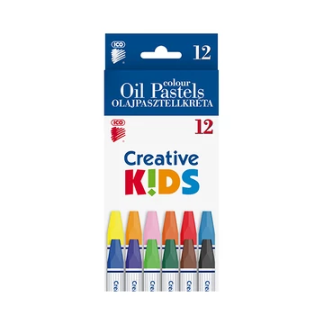 Olajpasztell ICO Creative Kids 12 db/készlet Olajpasztell ICO Creative Kids 12 db/készlet