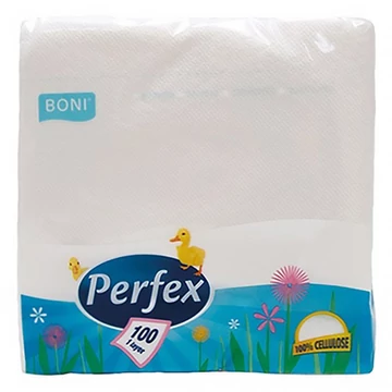 Szalvéta PERFEX 1 rétegű 100 db-os 33 x 33 cm Szalvéta PERFEX 1 rétegű 100 db-os 33 x 33 cm