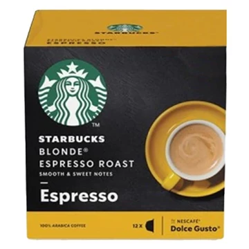 Kávékapszula STARBUCKS by Nescafé Dolce Gusto Espresso Blonde Roast 12 kapszula/doboz Kávékapszula STARBUCKS by Nescafé Dolce Gusto Espresso Blonde Roast 12 kapszula/doboz