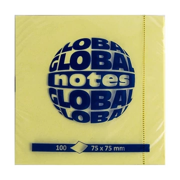 Öntapadós jegyzet GLOBAL Notes 3654-01 75x75mm sárga 100 lap Öntapadós jegyzet GLOBAL Notes 3654-01 75x75mm sárga 100 lap
