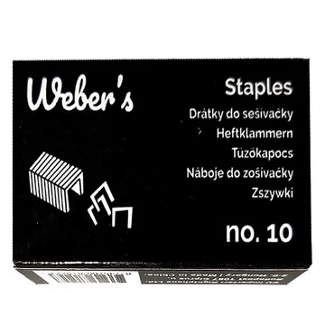 Tűzőkapocs WEBER`S No.10 1000db/dob Tűzőkapocs WEBER`S No.10 1000db/dob