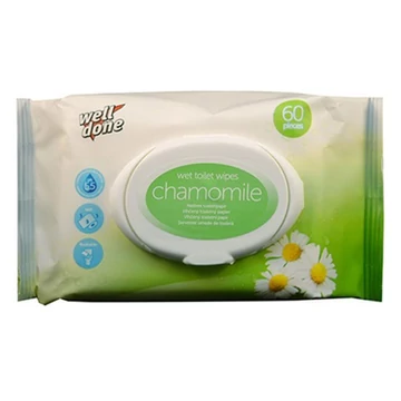 Nedves toalettpapír WELL DONE Chamomile 60 darabos Nedves toalettpapír WELL DONE Chamomile 60 darabos