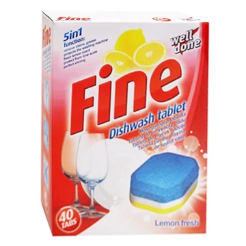 Mosogatógép tabletta WELL DONE Fine 5 in1 40 db Mosogatógép tabletta WELL DONE Fine 5 in1 40 db