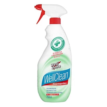 Fertőtlenítőszer WELL DONE Well Clean klórmentes szórófejes 750 ml Fertőtlenítőszer WELL DONE Well Clean klórmentes szórófejes 750 ml