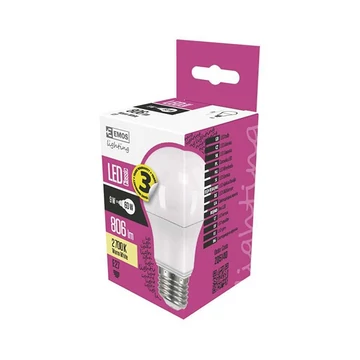 LED izzó EMOS E27 8,5W természetes fény 2700K LED izzó EMOS E27 8,5W természetes fény 2700K