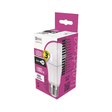 LED izzó EMOS E27 9,5W természetes fény 4100K LED izzó EMOS E27 9,5W természetes fény 4100K