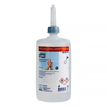 Kézfertőtlenítő folyadék TORK S1 alkoholos 1000 ml Kézfertőtlenítő folyadék TORK S1 alkoholos 1000 ml