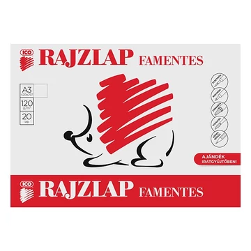 Rajzlap ICO Süni A/3 120 gr famentes 20 ív/csomag Rajzlap ICO Süni A/3 120 gr famentes 20 ív/csomag