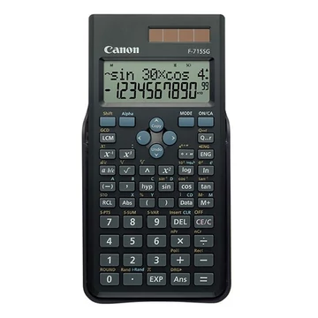 Számológép tudományos CANON F-715SG fekete 250 funkciós 2 soros 10+2 digit Számológép tudományos CANON F-715SG fekete 250 funkciós 2 soros 10+2 digit