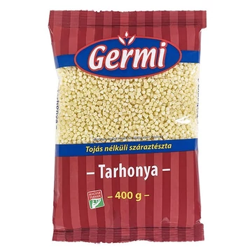Száraztészta tarhonya GYERMELYI Germi tojás nélküli 400g Száraztészta tarhonya GYERMELYI Germi tojás nélküli 400g