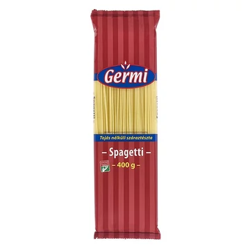 Száraztészta spagetti GYERMELYI Germi tojás nélküli 400g Száraztészta spagetti GYERMELYI Germi tojás nélküli 400g