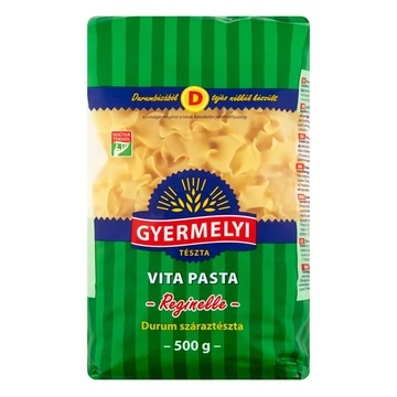 Száraztészta fodros kocka GYERMELYI Vita Pasta durum 500g Száraztészta fodros kocka GYERMELYI Vita Pasta durum 500g