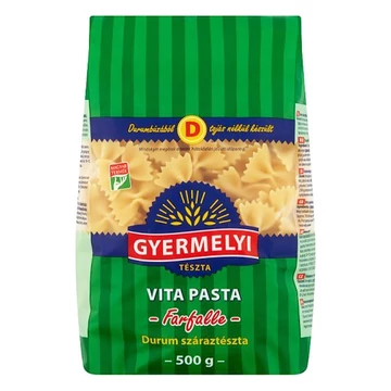 Száraztészta masni GYERMELYI Vita Pasta durum 500g Száraztészta masni GYERMELYI Vita Pasta durum 500g