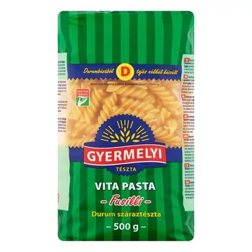 Száraztészta orsó GYERMELYI Vita Pasta durum 500g Száraztészta orsó GYERMELYI Vita Pasta durum 500g