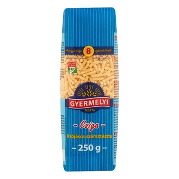Száraztészta csiga GYERMELYI 8 tojásos 250g Száraztészta csiga GYERMELYI 8 tojásos 250g