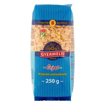 Száraztészta csipet GYERMELYI 8 tojásos 250g Száraztészta csipet GYERMELYI 8 tojásos 250g
