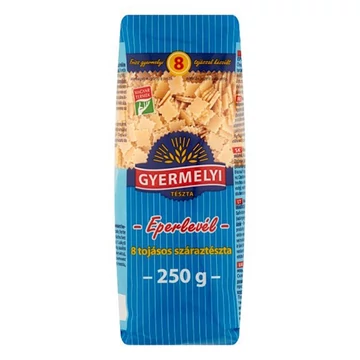 Száraztészta eperlevél GYERMELYI 8 tojásos 250g Száraztészta eperlevél GYERMELYI 8 tojásos 250g