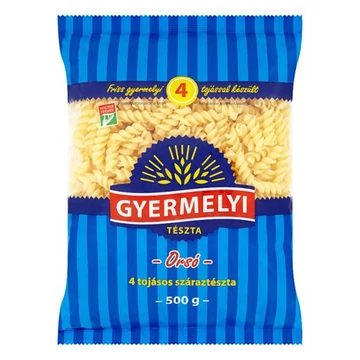 Száraztészta orsó GYERMELYI 4 tojásos 500g Száraztészta orsó GYERMELYI 4 tojásos 500g