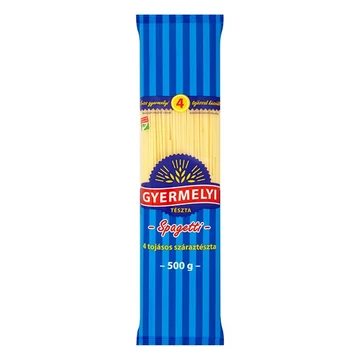 Száraztészta spagetti GYERMELYI 4 tojásos 500g Száraztészta spagetti GYERMELYI 4 tojásos 500g