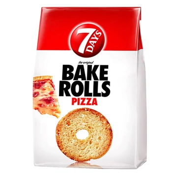 Kétszersült kenyérkarika TUC Bake Rolls pizza ízű 80g Kétszersült kenyérkarika TUC Bake Rolls pizza ízű 80g