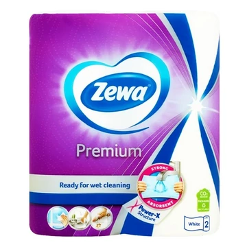 Kéztörlő tekercses háztartási ZEWA Premium 2 rétegű 2 tekercses 45 lap Kéztörlő tekercses háztartási ZEWA Premium 2 rétegű 2 tekercses 45 lap