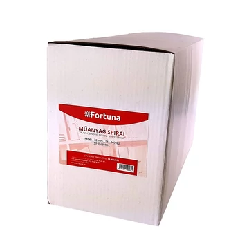 Iratspirál műanyag FORTUNA 38mm 281-340 lap fehér 50/dob Iratspirál műanyag FORTUNA 38mm 281-340 lap fehér 50/dob