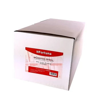 Iratspirál műanyag FORTUNA 25mm 181-200 lap fehér 50/dob Iratspirál műanyag FORTUNA 25mm 181-200 lap fehér 50/dob