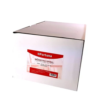 Iratspirál műanyag FORTUNA 19mm 121-150 lap fehér 100/dob Iratspirál műanyag FORTUNA 19mm 121-150 lap fehér 100/dob