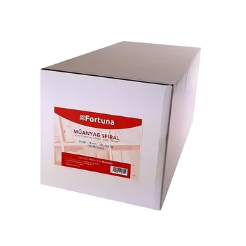 Iratspirál műanyag FORTUNA 16mm 101-120 lap fehér 100/dob Iratspirál műanyag FORTUNA 16mm 101-120 lap fehér 100/dob